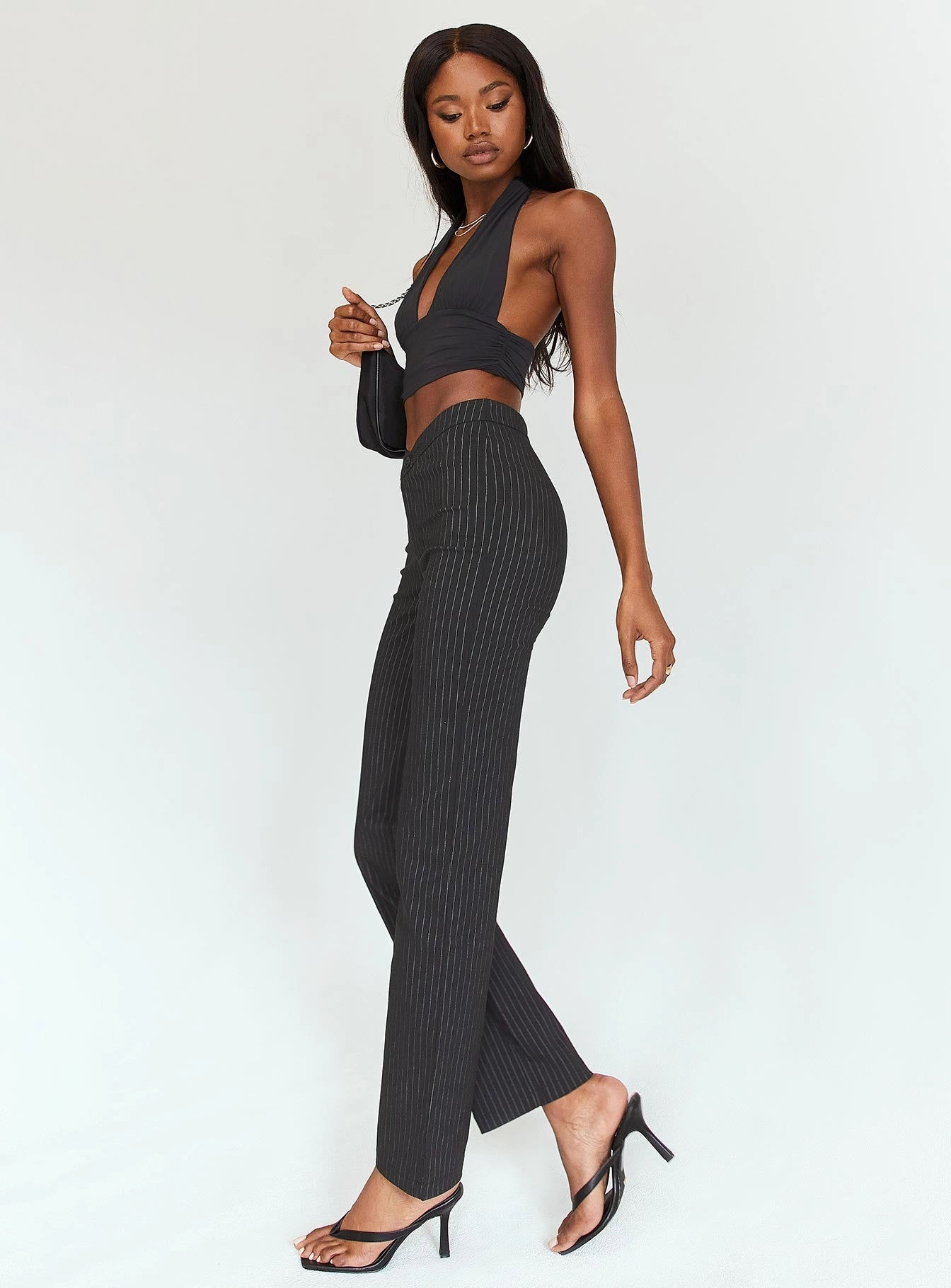 Billie D Ring Pants Black TouchscreenCompatiblePockets