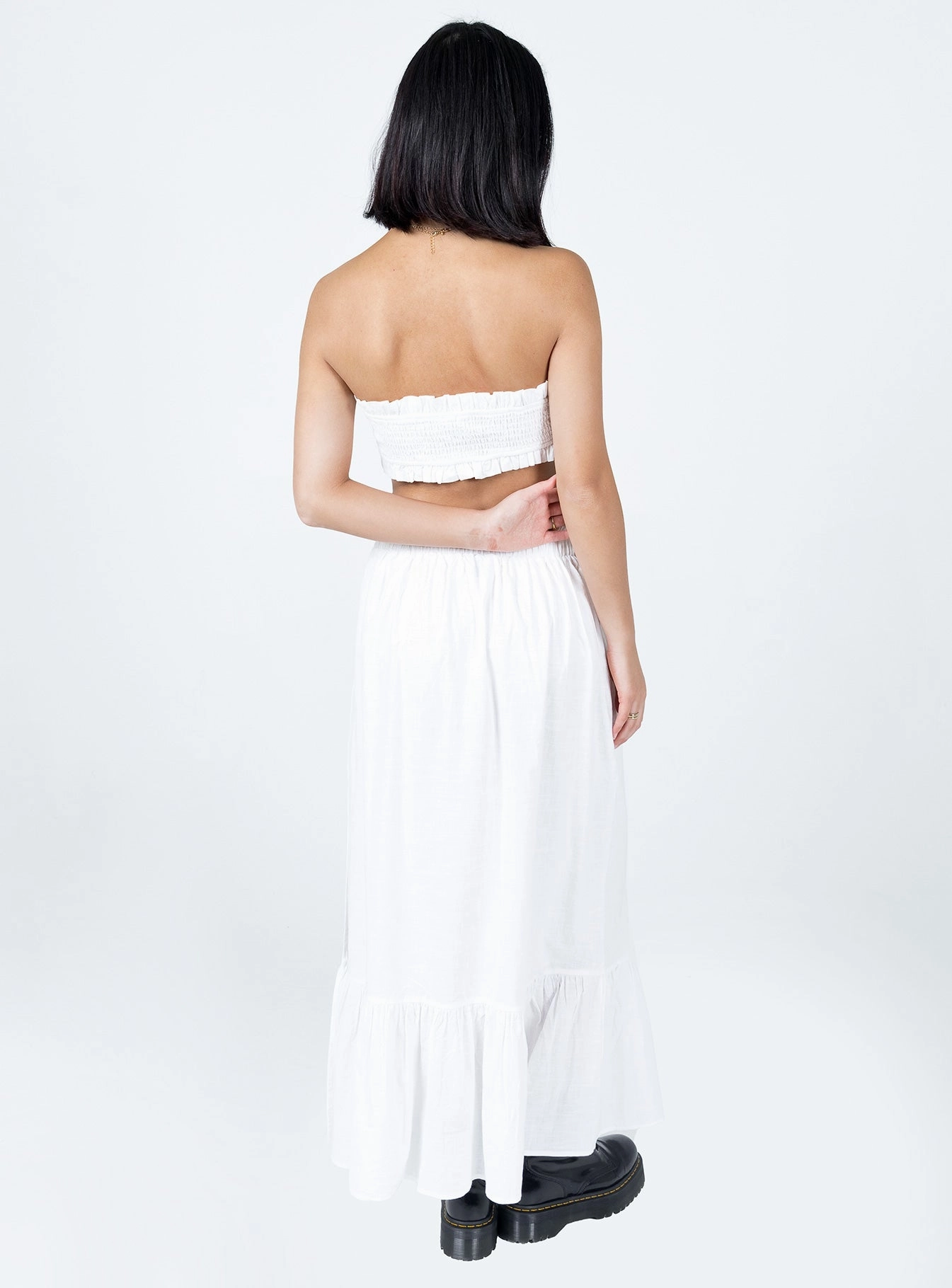 Oliver Maxi Set White Statement Color High Elasticity Material