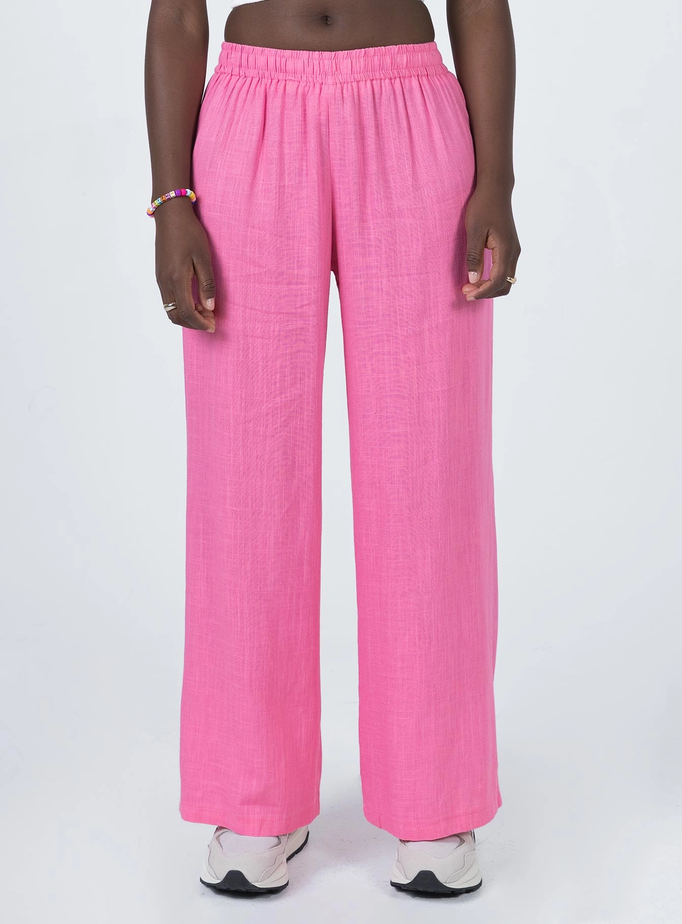 Louis Linen Blend Pants Pink Everyday Must-have