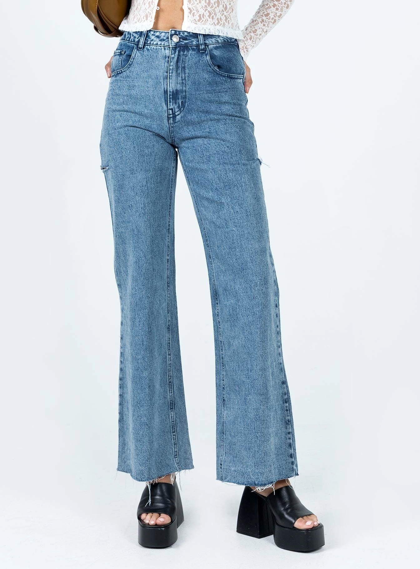 Easy Essentials Day To Night Flloyd Wide Leg Jean Denim