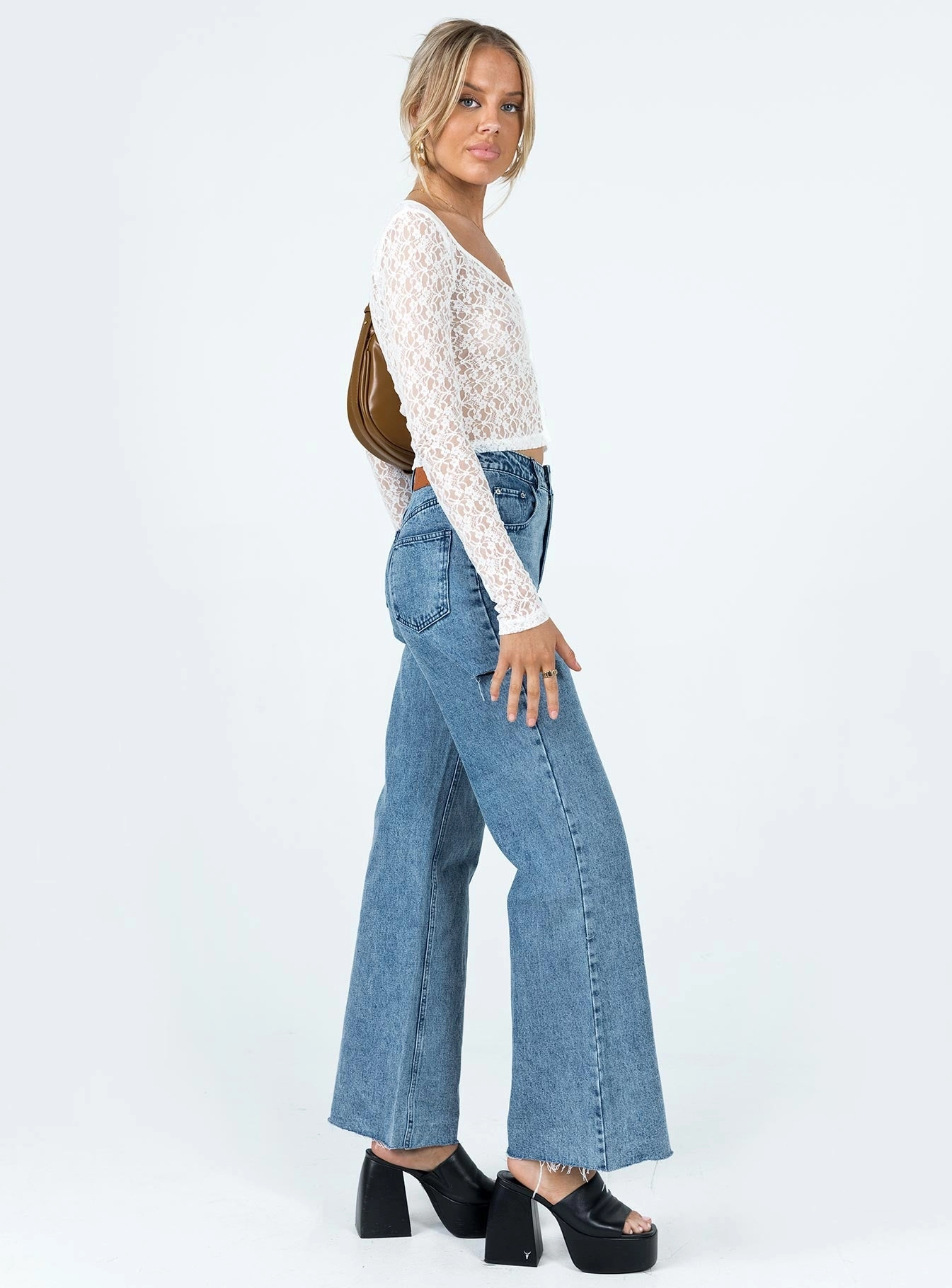 Outdoor Adventure Stylish Sustainable Manufacturing Flloyd Wide Leg Jean Denim