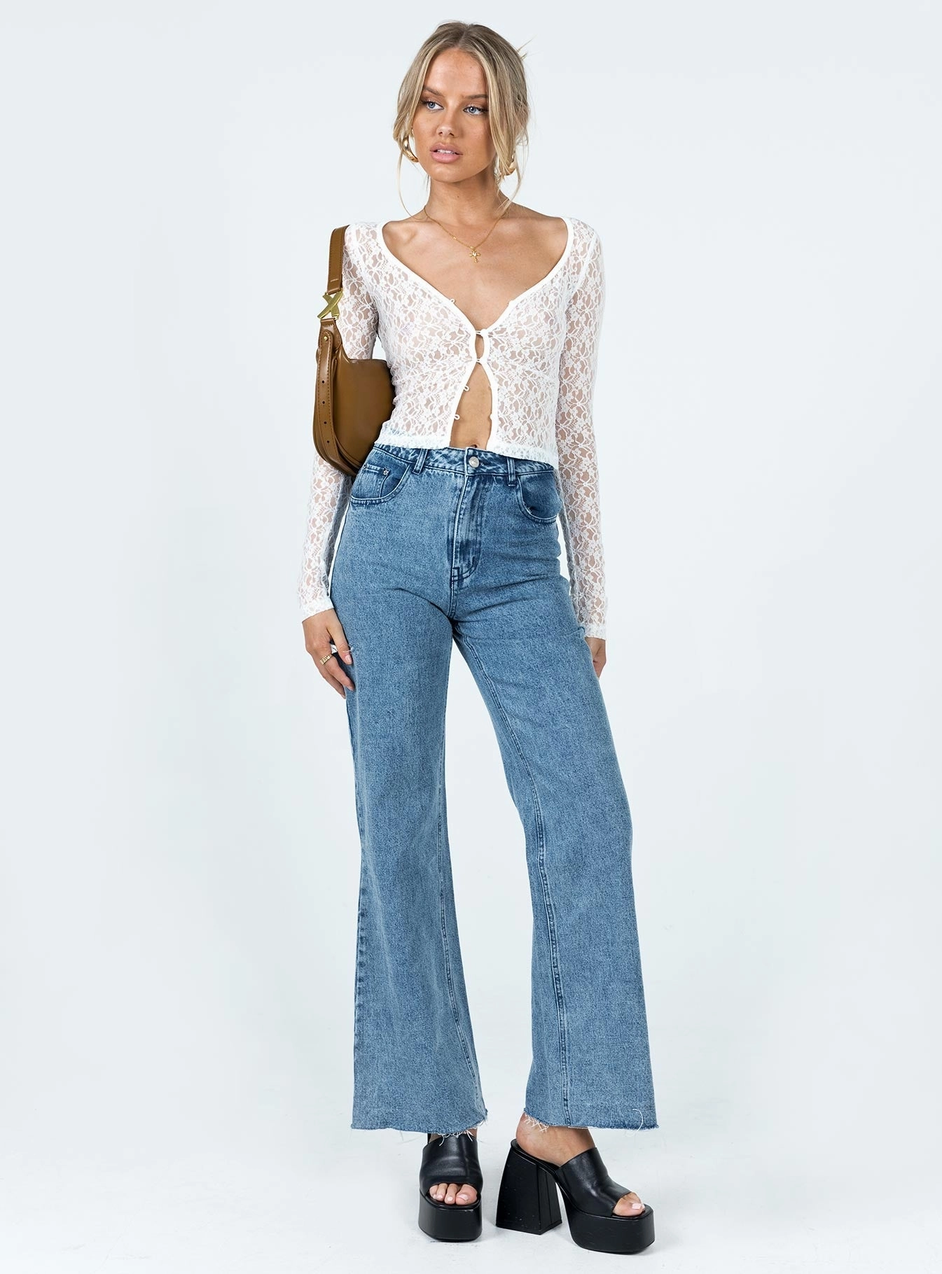 Fashion Lover Youth Style Smooth Casual Friday Picnic Style Nature Lover Flloyd Wide Leg Jean Denim