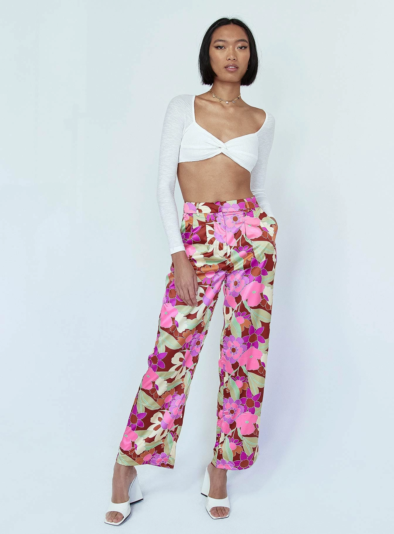 Floral Field Pants Pink Essential Layer