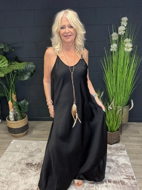 Comfortable Shape Smile Feel Florentine Feather Dress Black