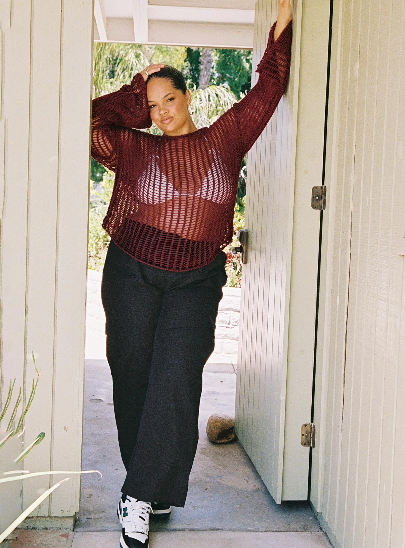 Fashion Forward Flossie Parachute Pants Black Curve