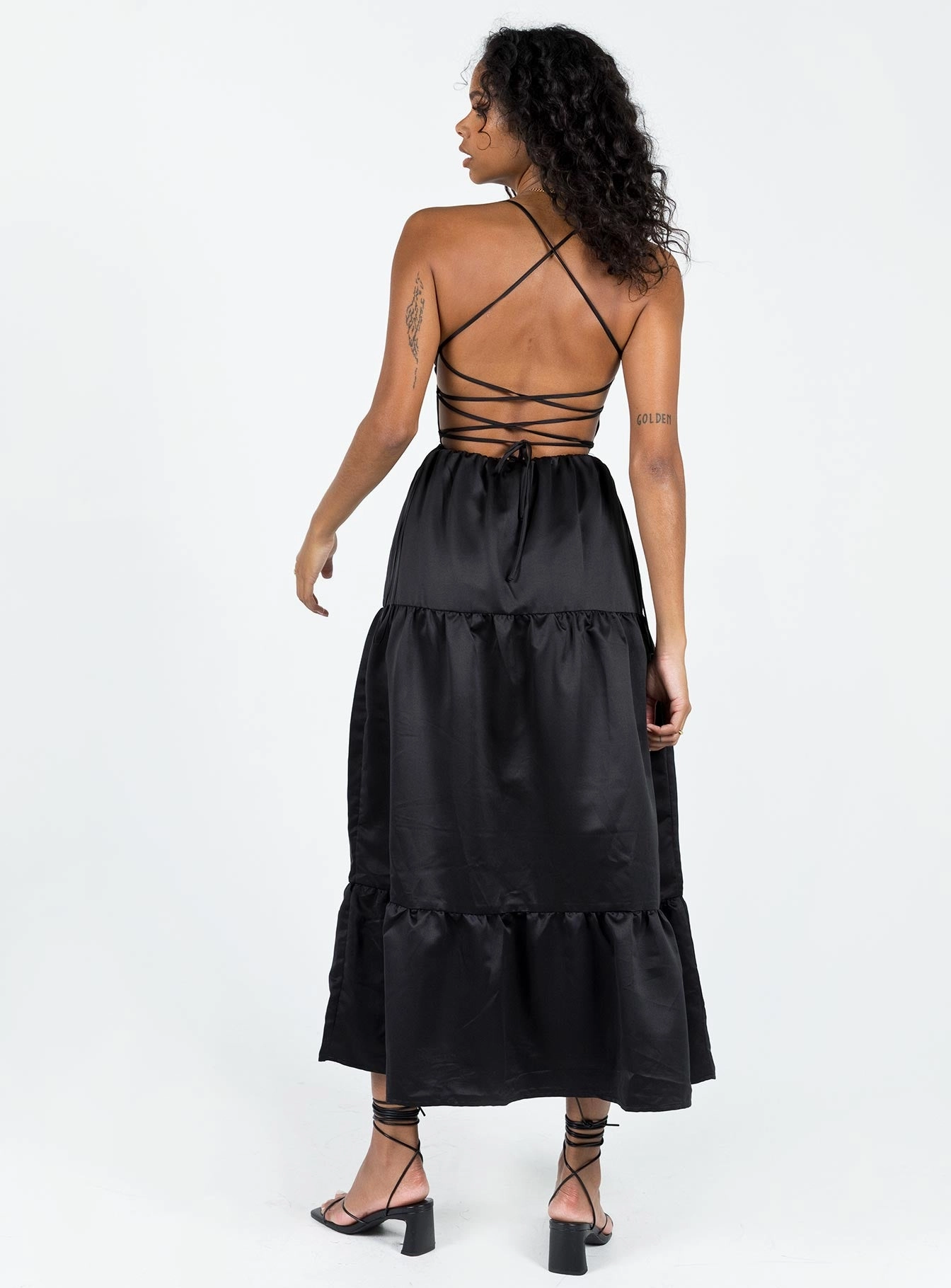 Kuzen Maxi Dress Black Chill Base