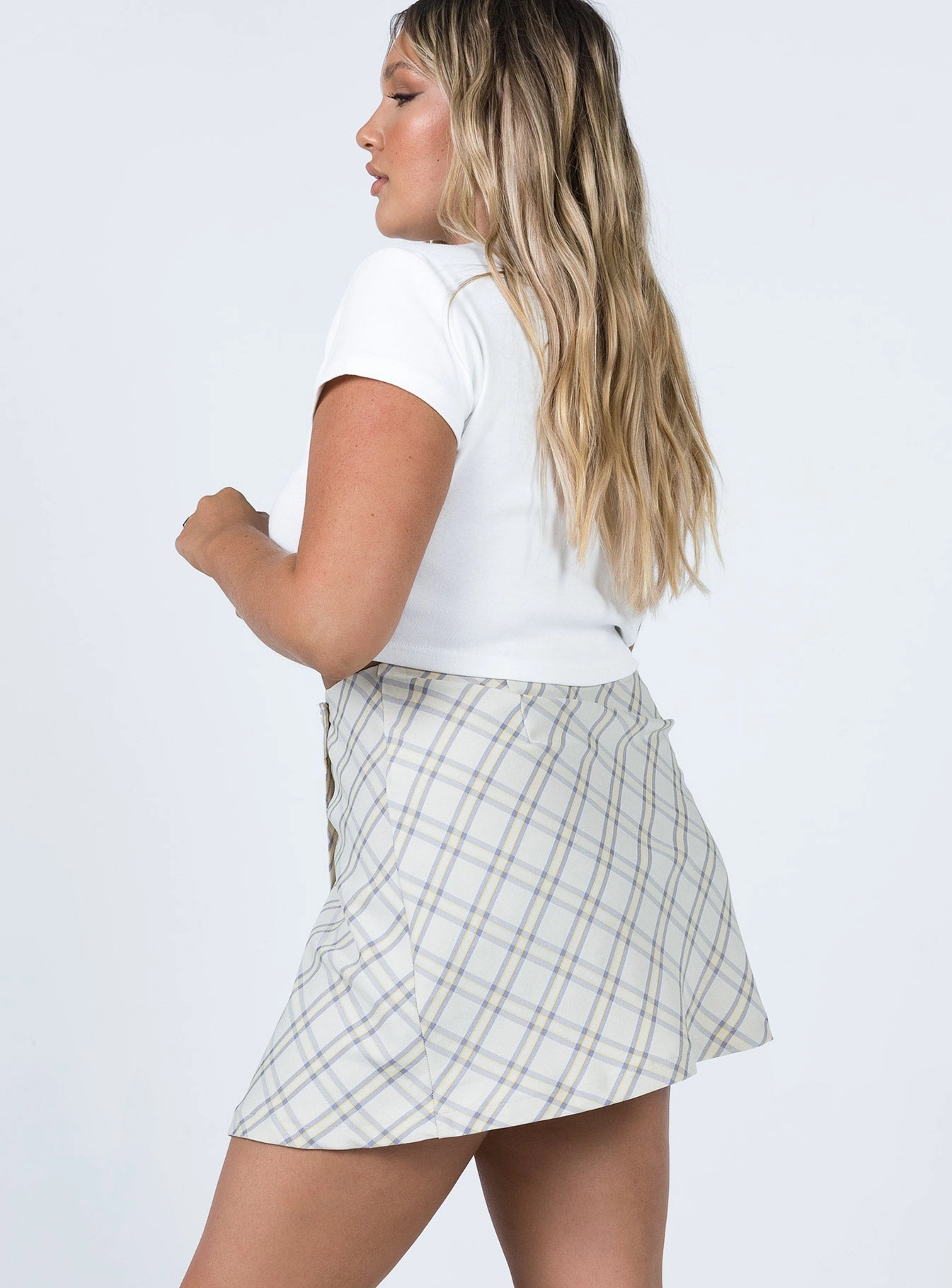 Sustainable Fabric Ailisha Mini Skirt Yellow