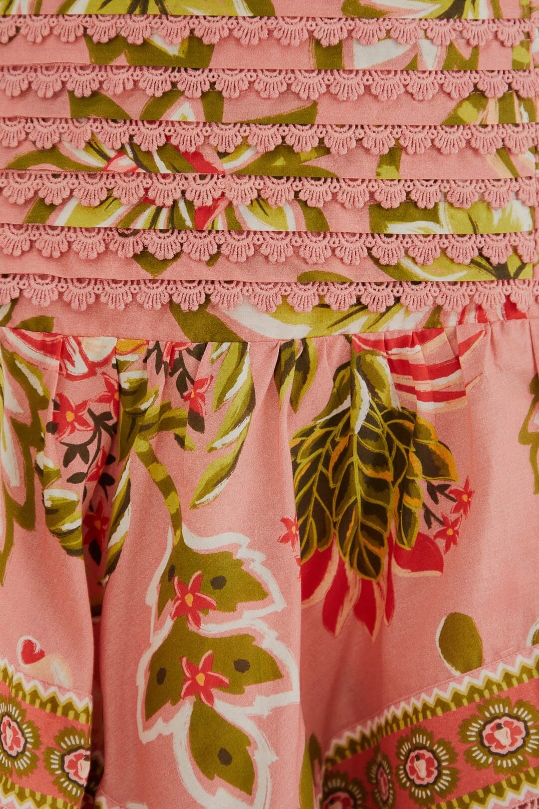 Evening Outing Refined Texture Soft Pink Aura Floral Mini Skirt