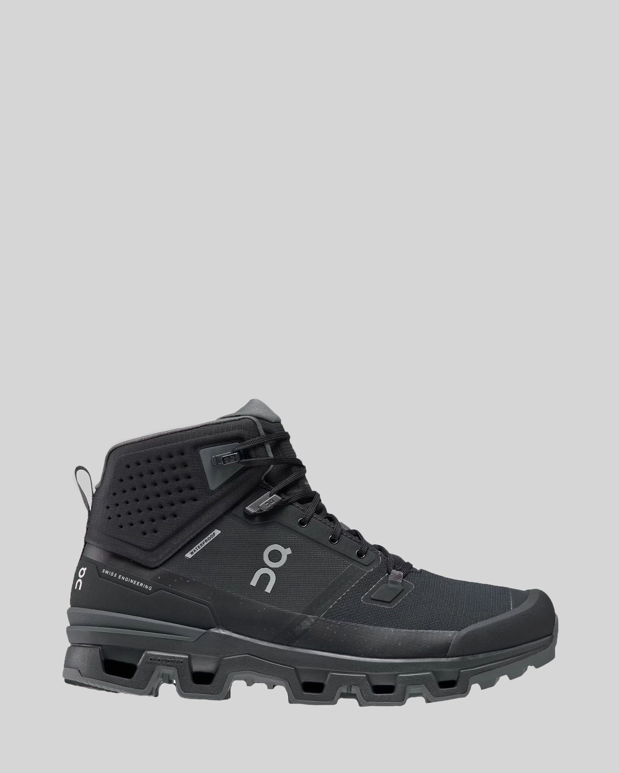 Men's On Cloudrock 2 Waterproof Hiking Boots - Black/Eclipse Trail Master Boots Trail Ready Gear