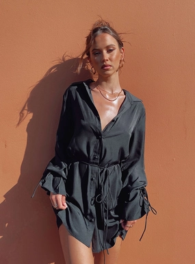 Forbidden Mini Dress Black Relax Style