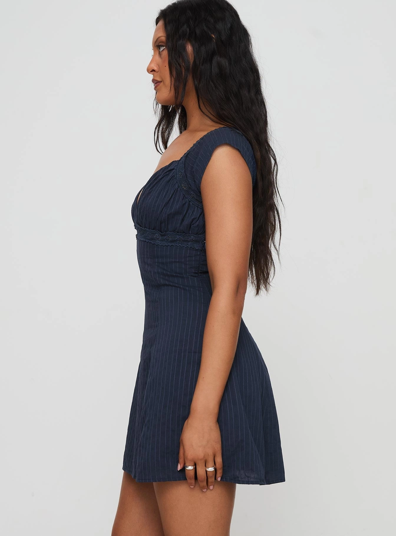 Forever And Always Mini Dress Navy ReversibleStyle Calm Shine