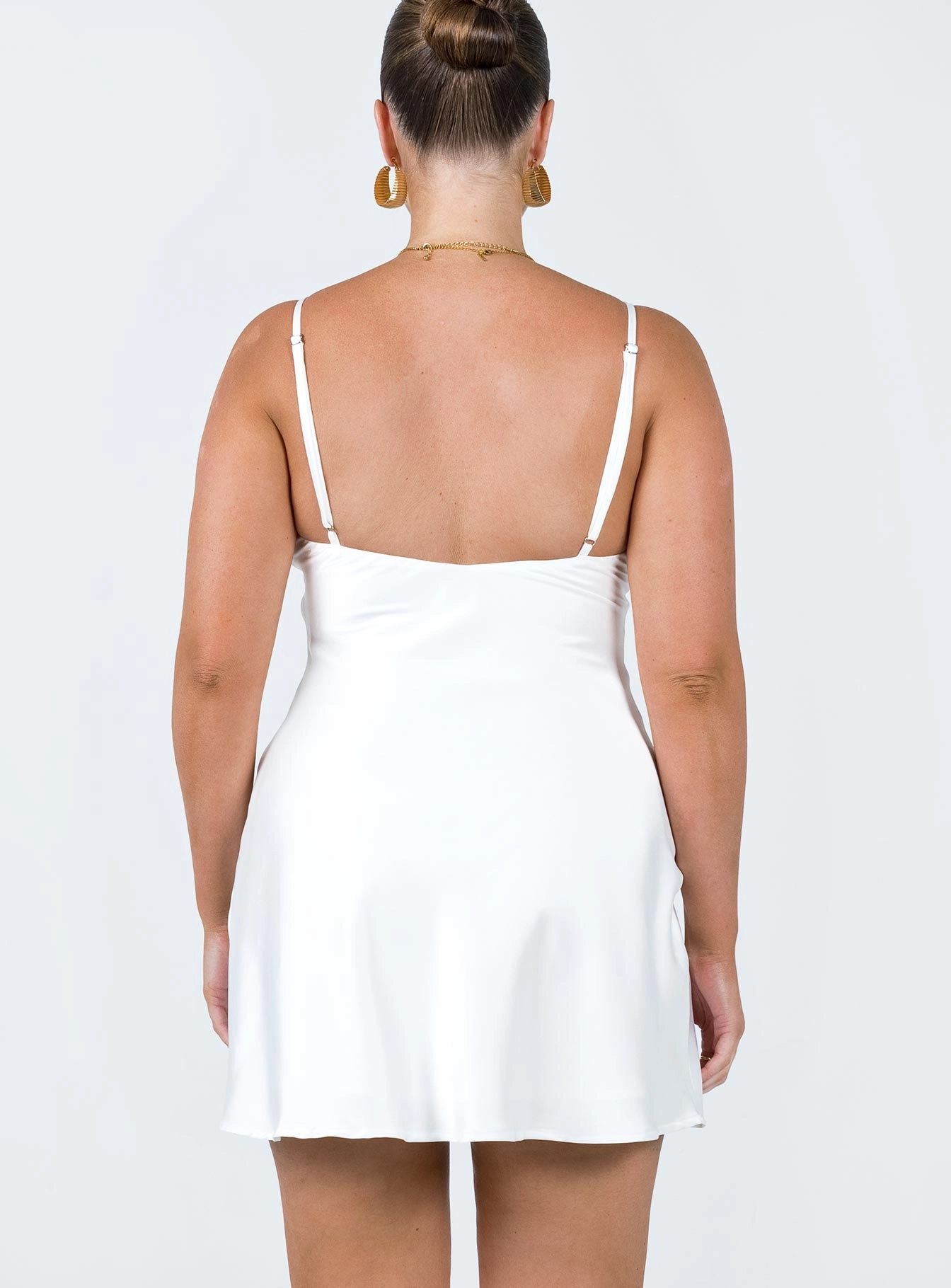Kalesi Mini Dress White Flowy Layers
