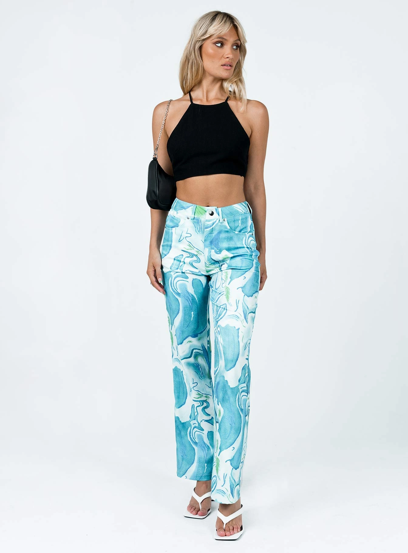 Neutral Tone Helda Pants Blue