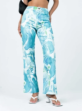 Movement Ease Cozy Design Helda Pants Blue