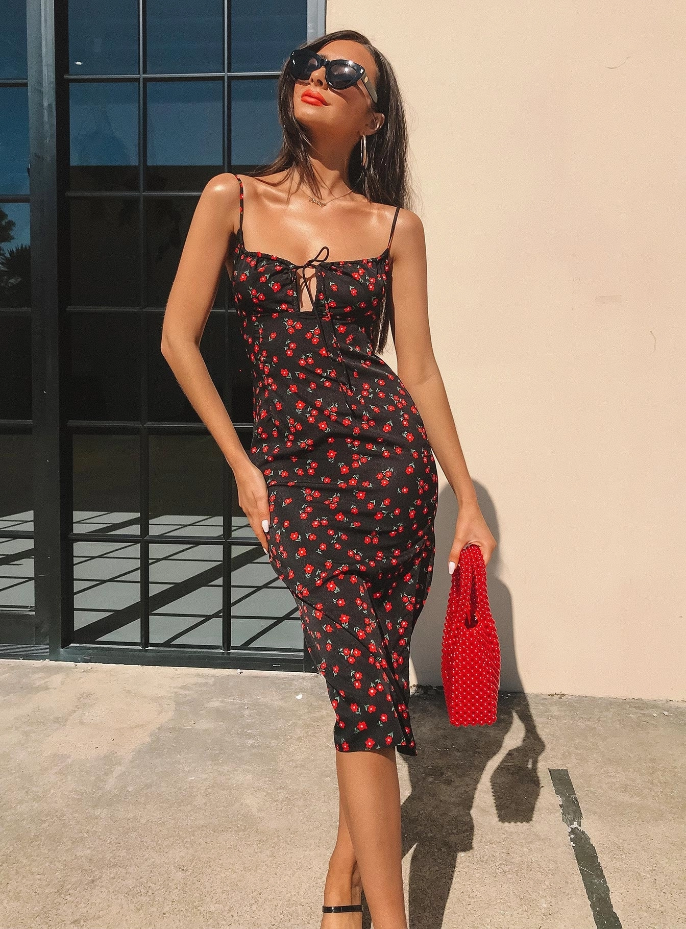 Event Perfect Premium Material Noda Midi Dress