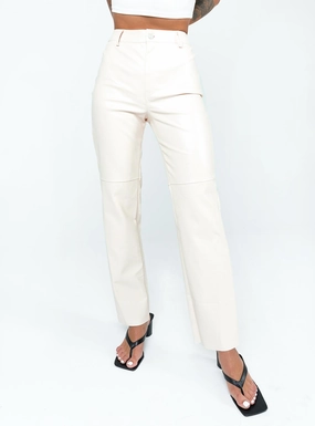 Casual Office Timeless Wear Macey Pants Cream