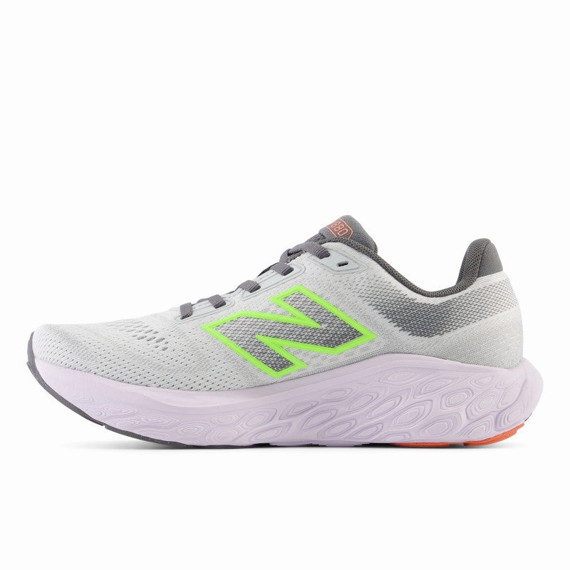 Travel Essential Fresh Foam X 880v14 - Grey Matter with Taro and Bleached Lime Glo - Women's