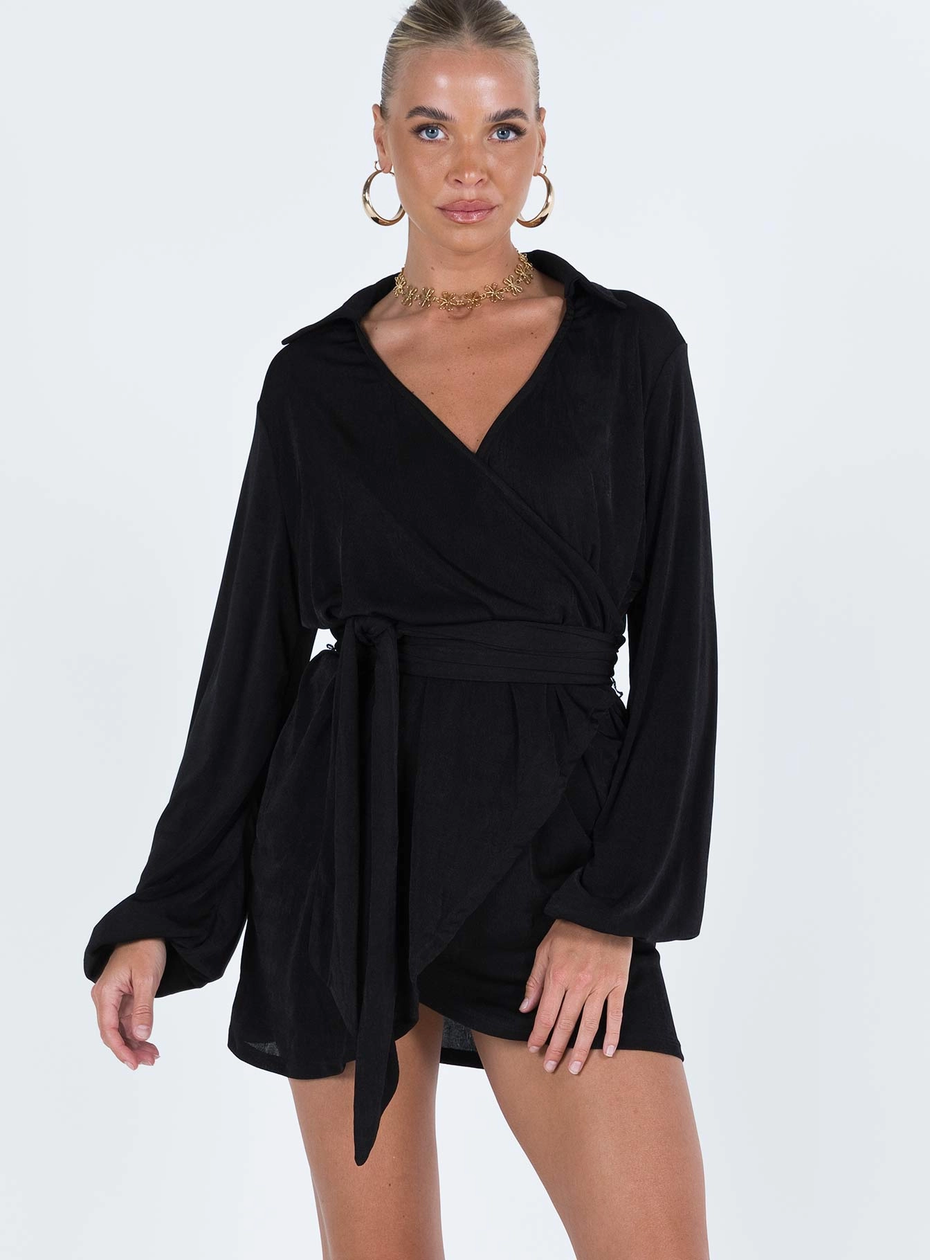 Semi Formal Work Vibes Party Time Mini Dress Black Tall