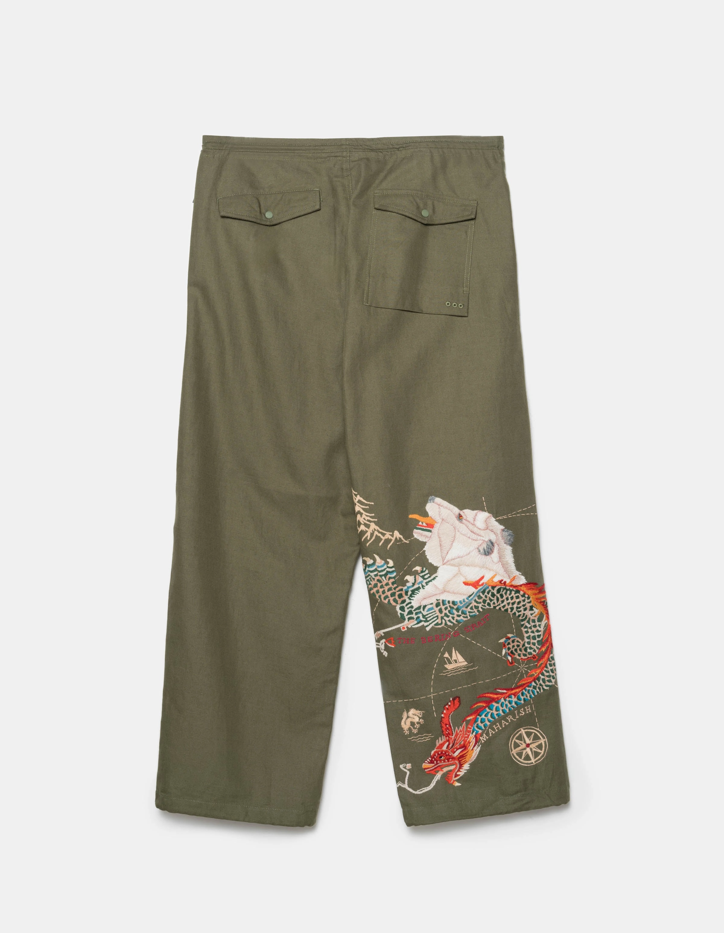 7087 The Bering Strait Embroidered Loose Snopants? Olive OG-107F Ventilated Panels Core Fit Design