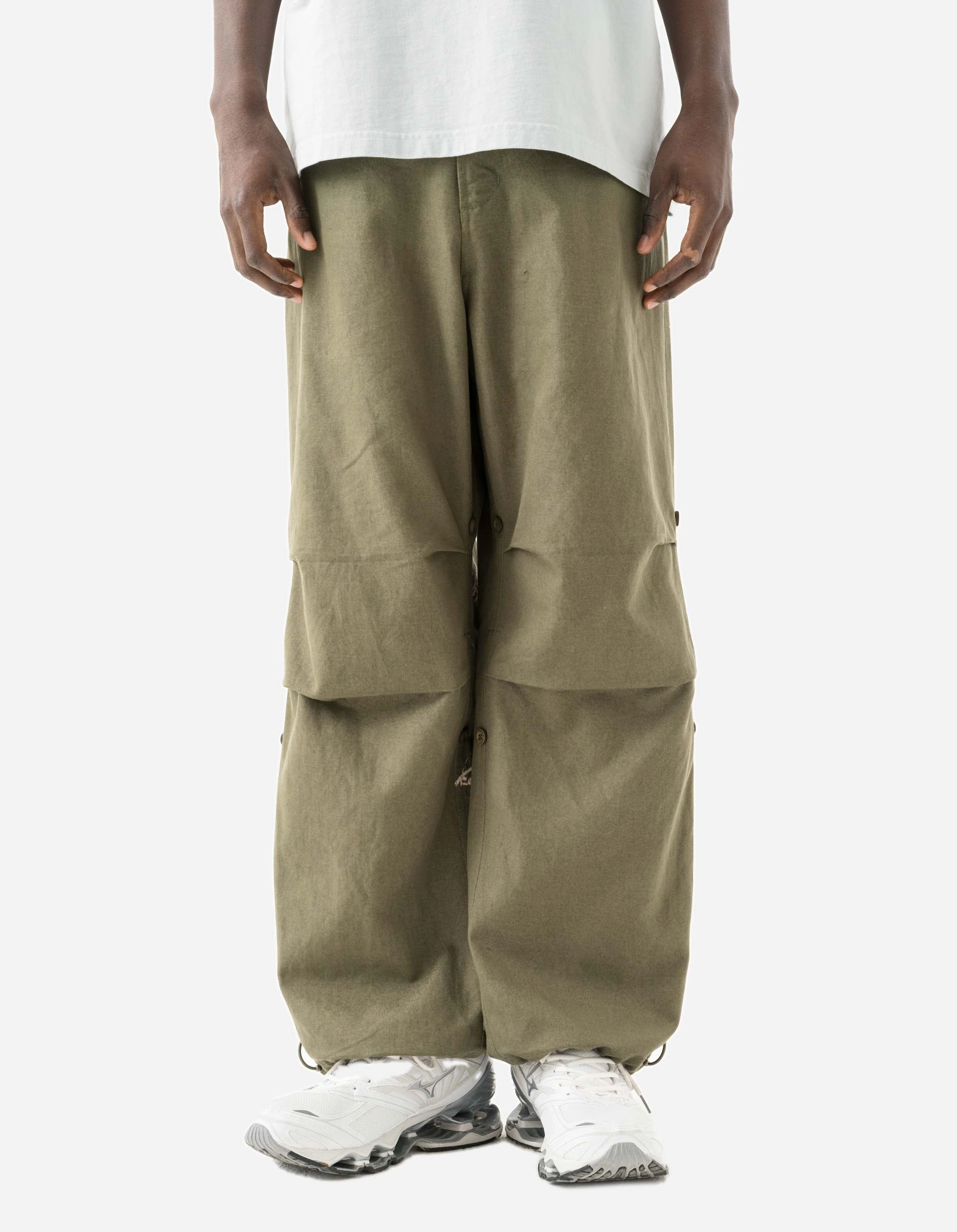 Casual Vibes Effortless Fit 7087 The Bering Strait Embroidered Loose Snopants? Olive OG-107F