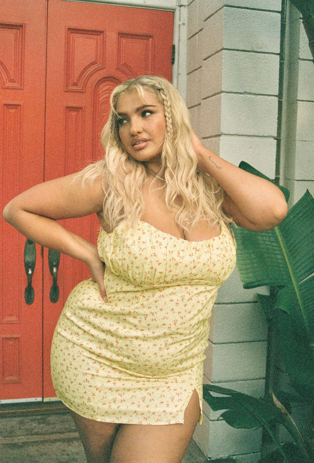 Freya Mini Dress Curve Flattering Fit Bold Touches