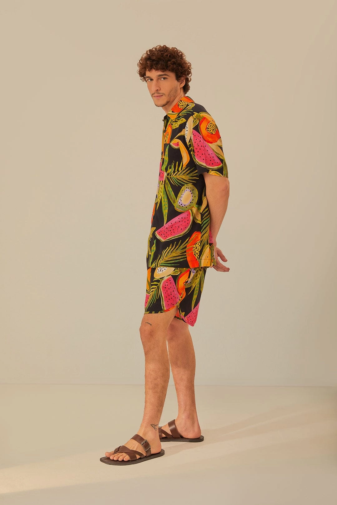 wrinkle - resistant Fruits Shorts