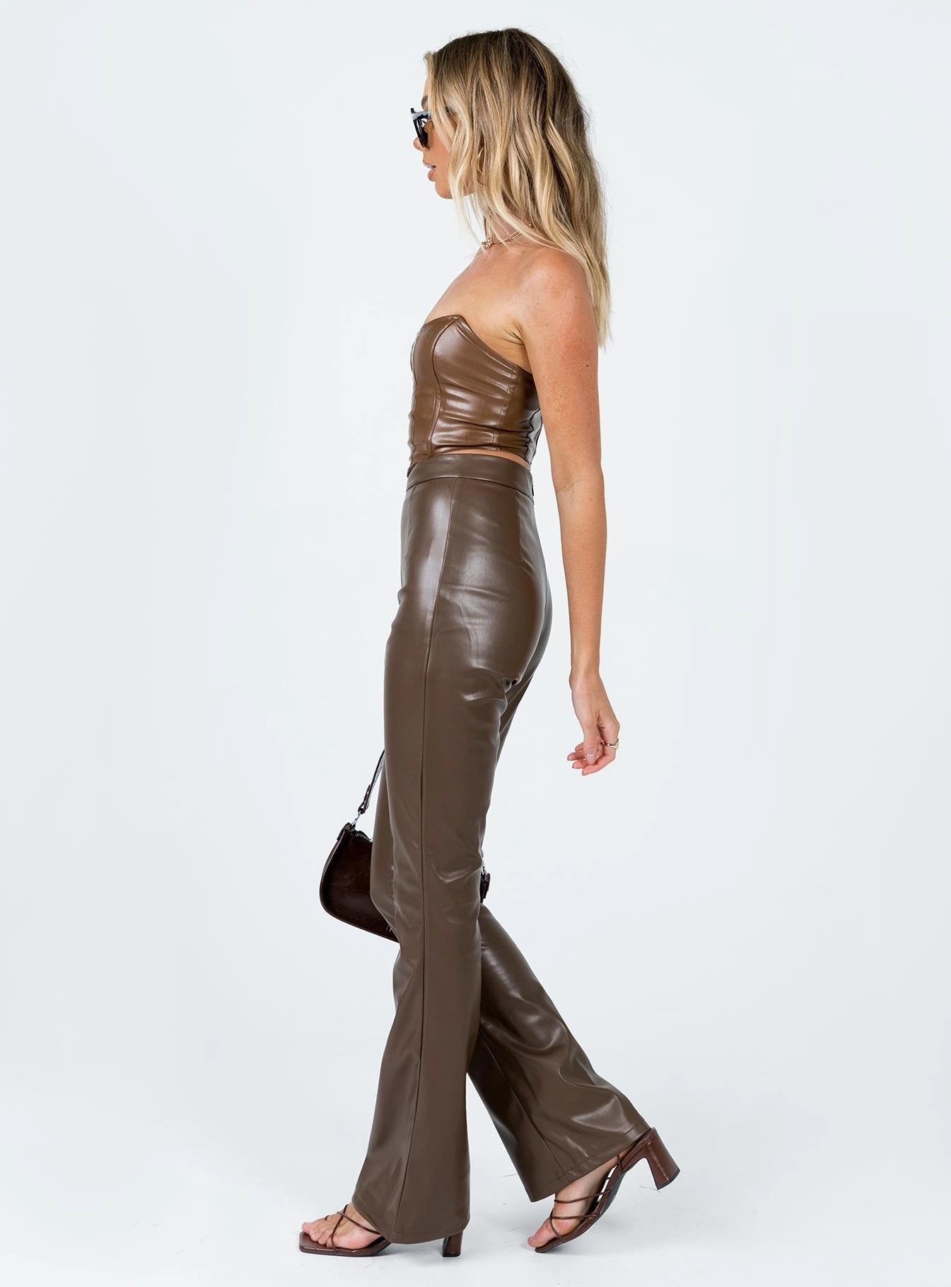 Slim Stretch Vivene Pants Brown