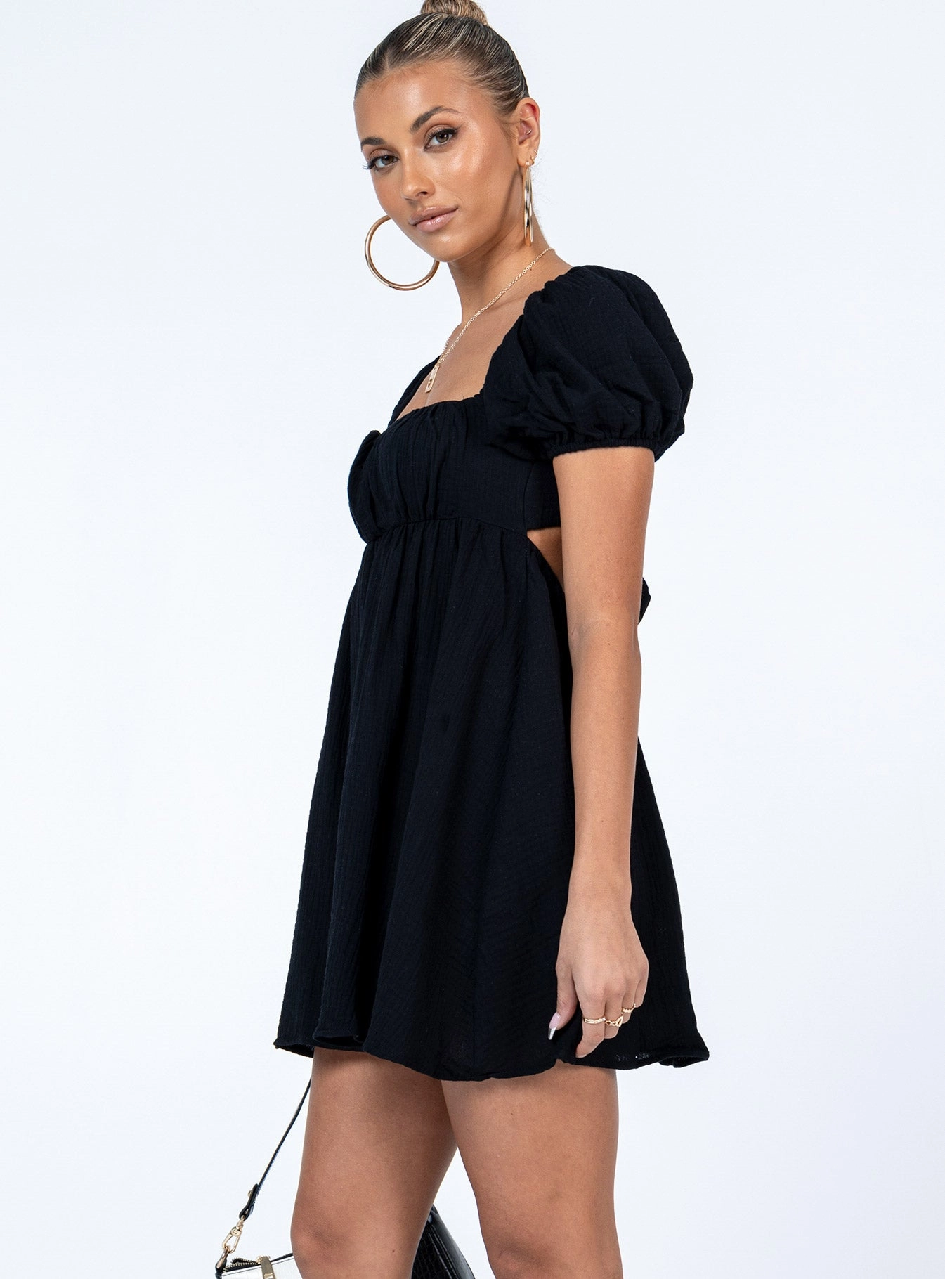 Clean Touch Let's Dance Mini Dress Black