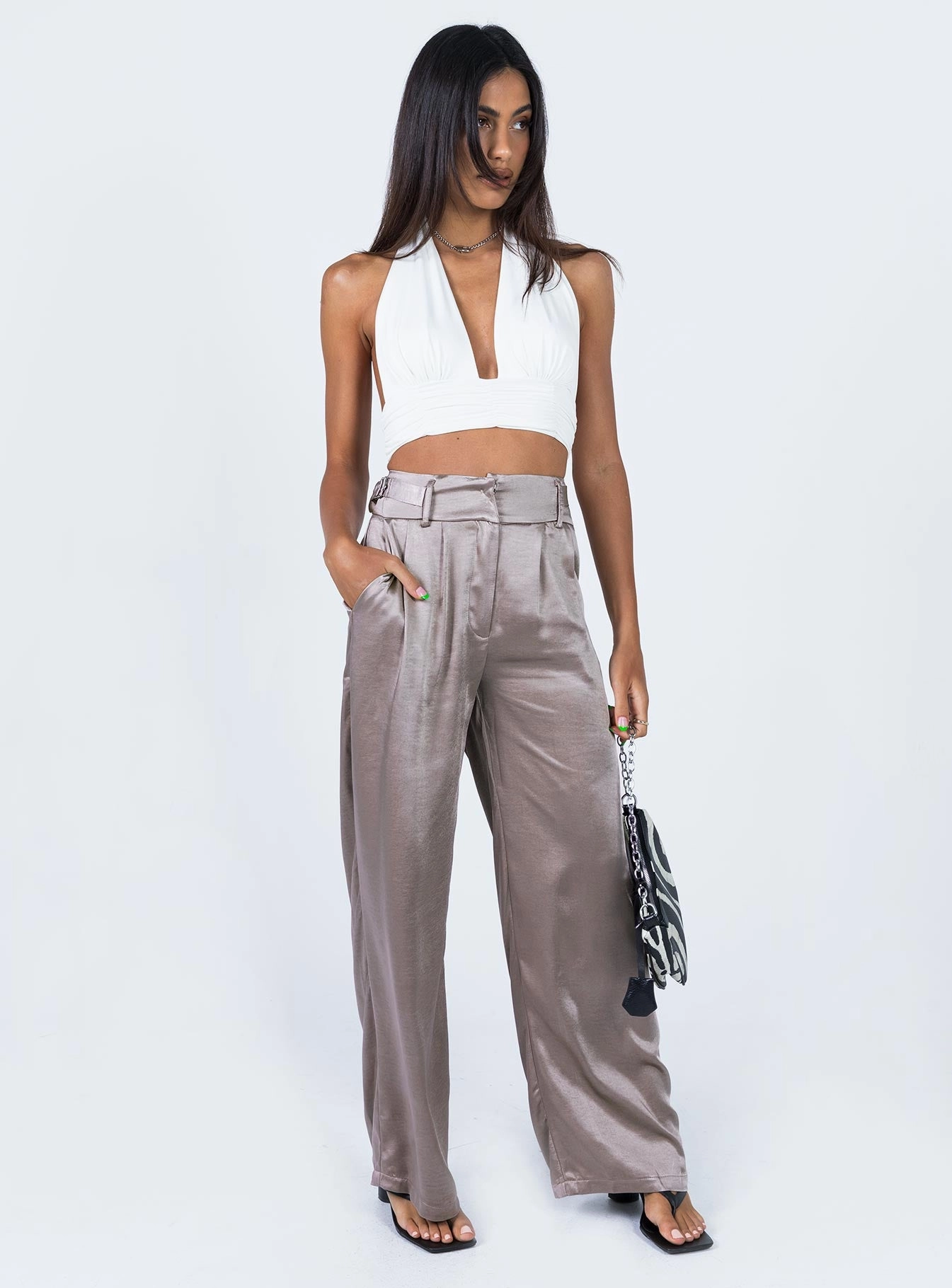 Durable Design Yasamin Wide Leg Pants Grey