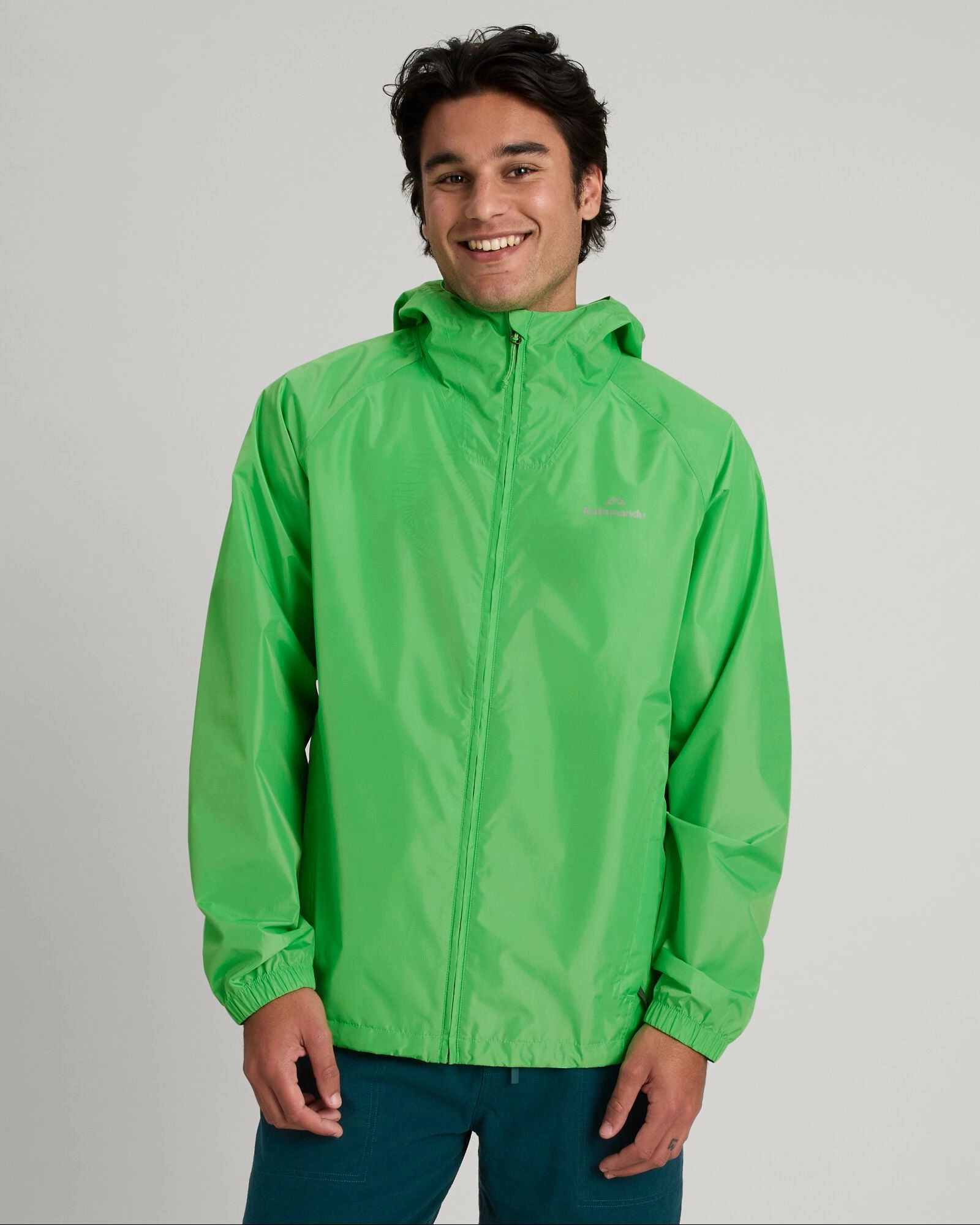 Men's Pocket-it 2-layer Rain Jacket - Lizzard Reinforced Collar Structure Non Slip Collar