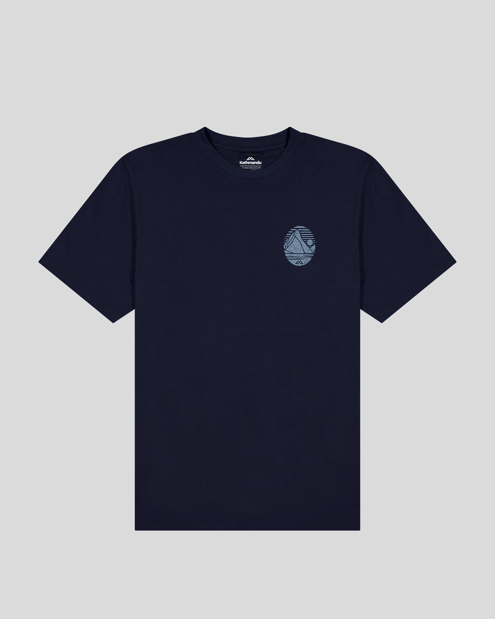 Men??s Mitre Peak Organic Cotton T-Shirt - Pure Navy Sporty Layer