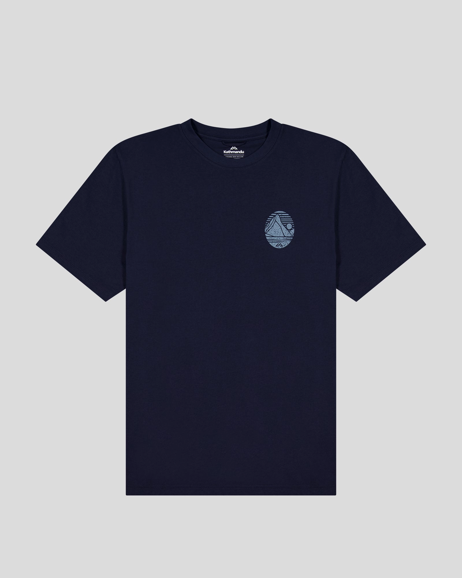 Men??s Mitre Peak Organic Cotton T-Shirt - Pure Navy Soft Layering Cool and Comfortable