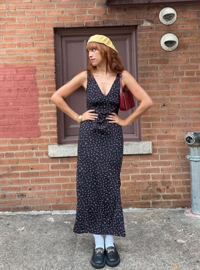 Garrick Maxi Dress Black / Red Dress-Up Style