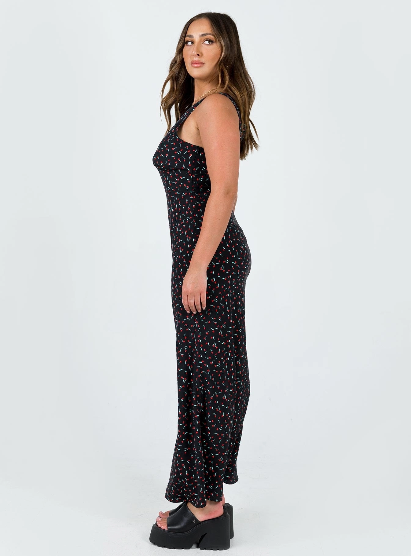 Work-Ready Look Garrick Maxi Dress Black / Red