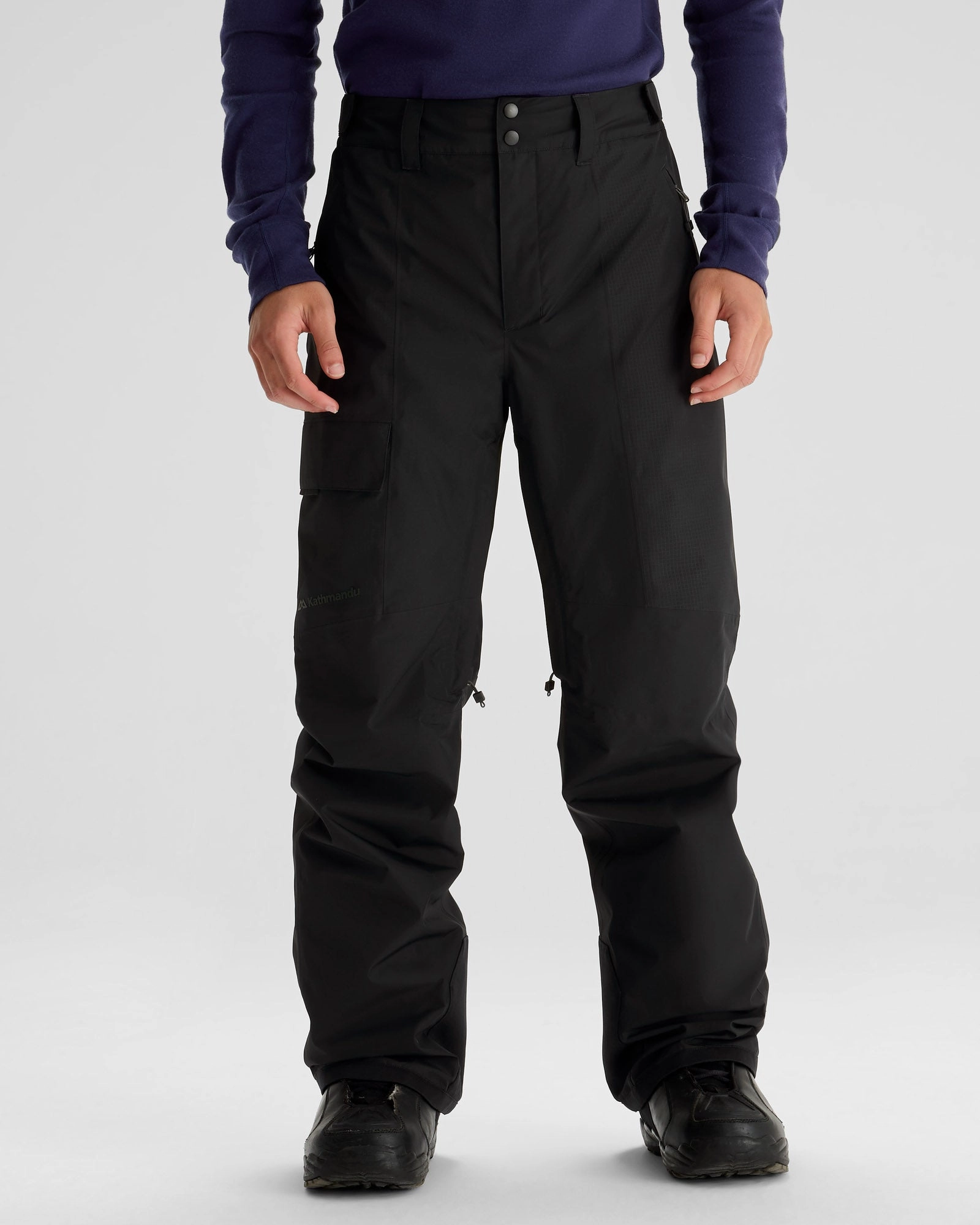 Men's PWDR-Days 2L Insulated Snow Pants - Black Stingray Performance Stretch