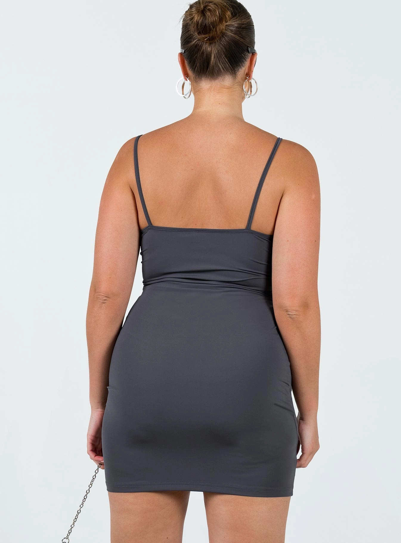 Geary Mini Dress Grey Easy Elegance