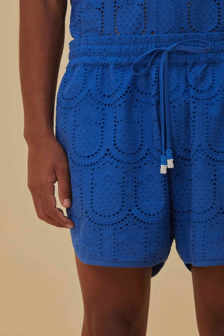 Pineapple Eyelet Shorts Slip Resistant Inner Lining