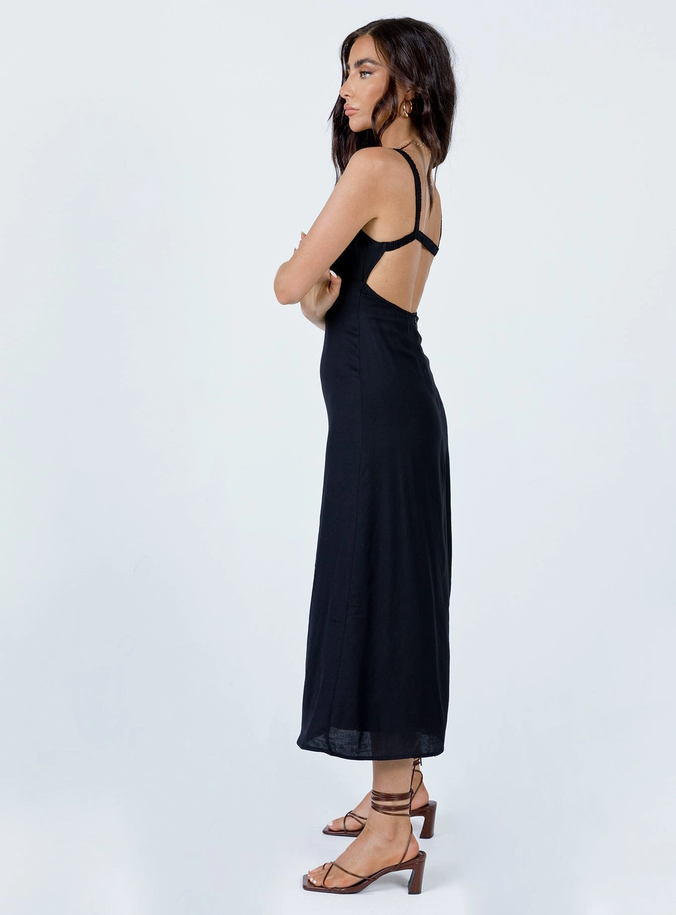 Airy Movement Mood Friendly Georgia Midi Dress Black