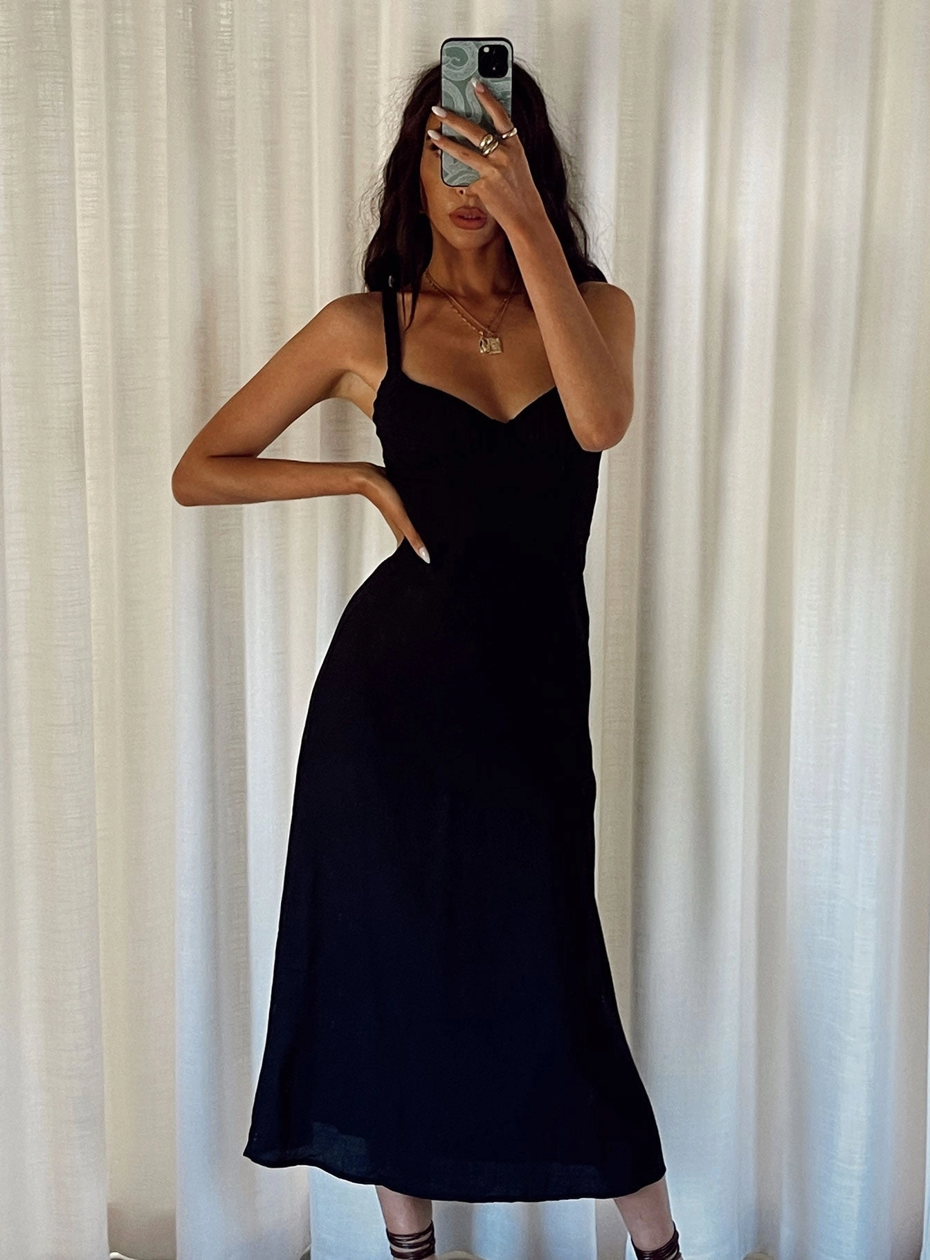 Statement Mood Urban Touch Georgia Midi Dress Black