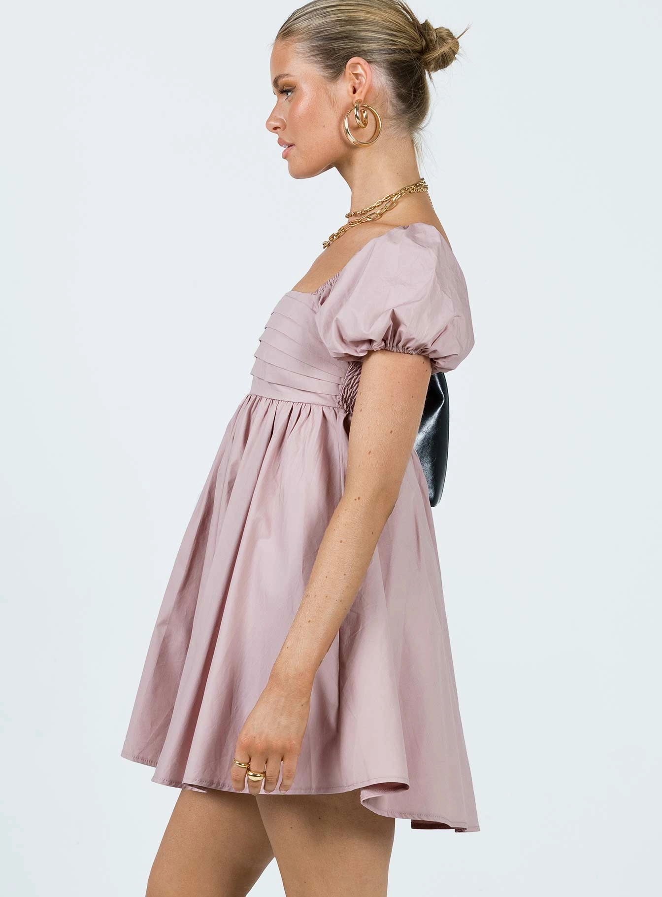 Smart Texture Lightweight Getaway Mini Dress Pink