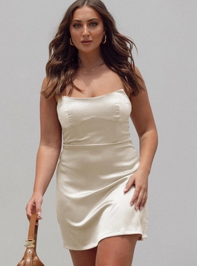 Daily Casual Stretch-Recovery Belli Strapless Mini Dress Champagne