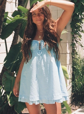 Empress Of Love Mini Dress Blue Calm Touch Perfect Layers