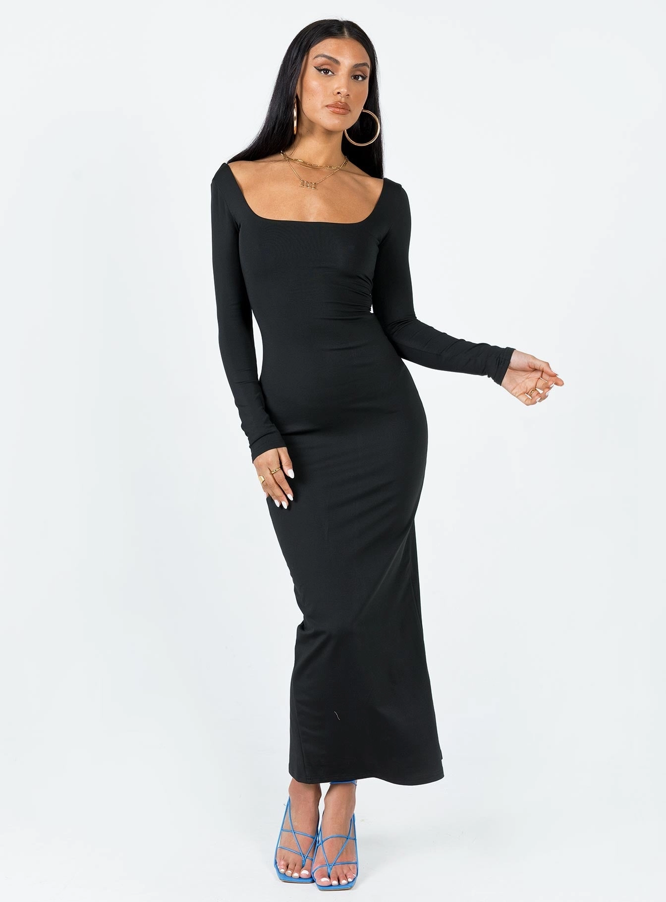 Lyla Maxi Dress Black Comfy Comfort