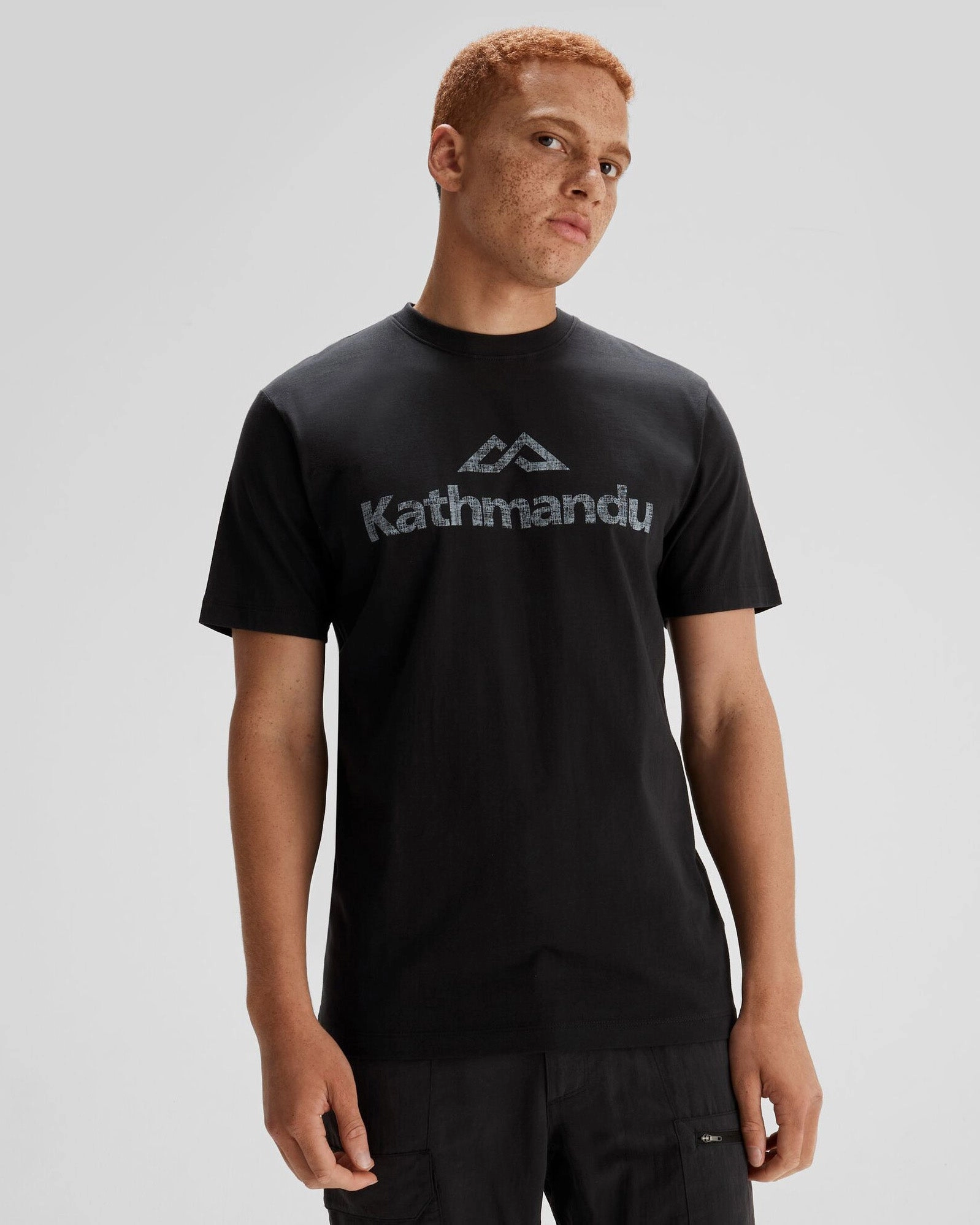 Men's Logo Organic Cotton T-shirt - Black Stingray Timeless Comfort