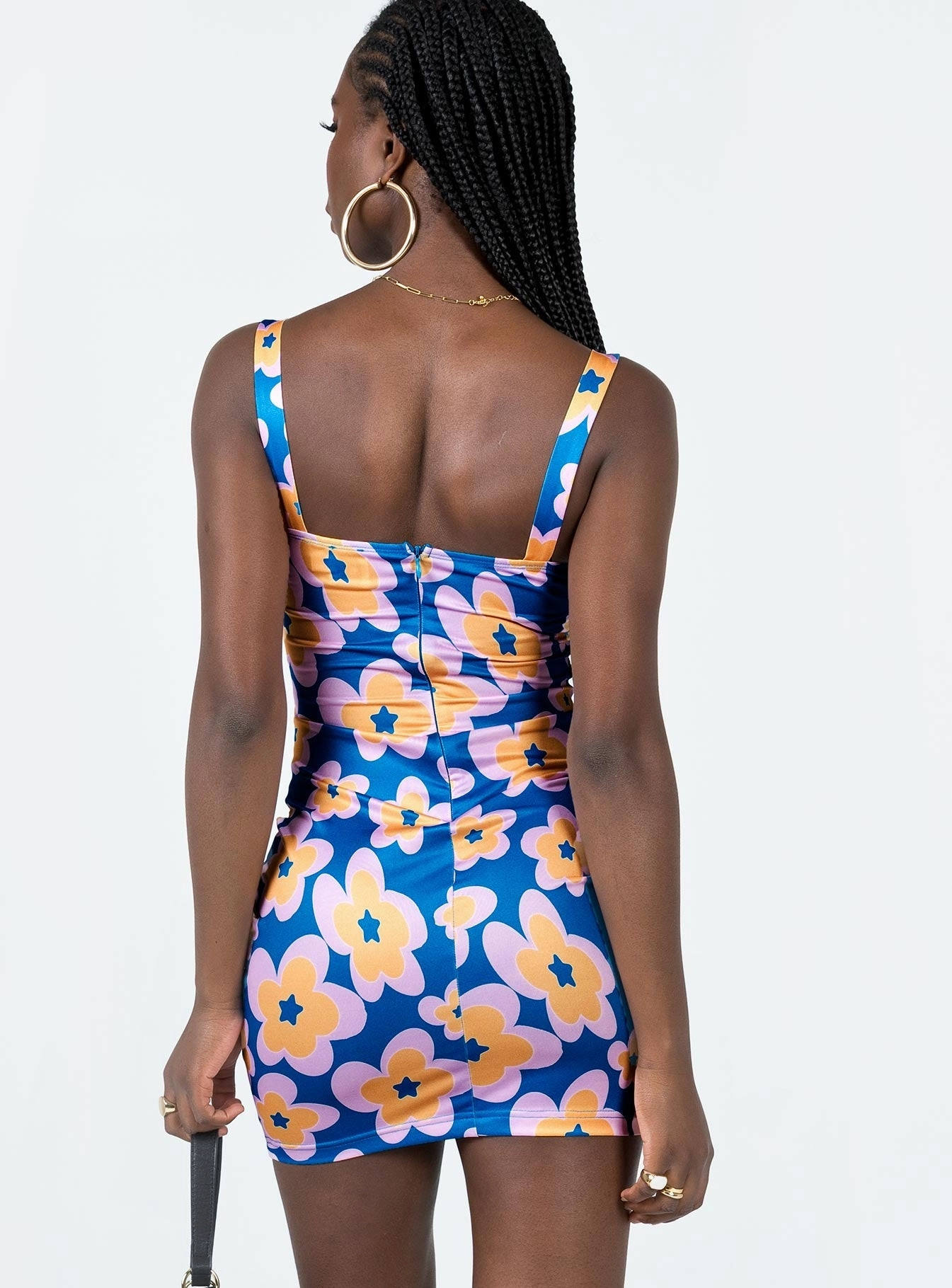 Gracen Mini Dress Blue Multi Lightweight Fit
