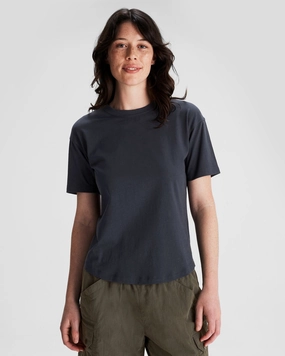 Retro nostalgia Women's Solid Organic Cotton T-Shirt - Pure Navy