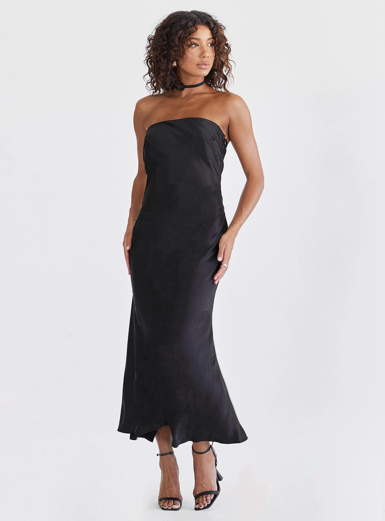 Haley Maxi Dress Black Tailored Piece
