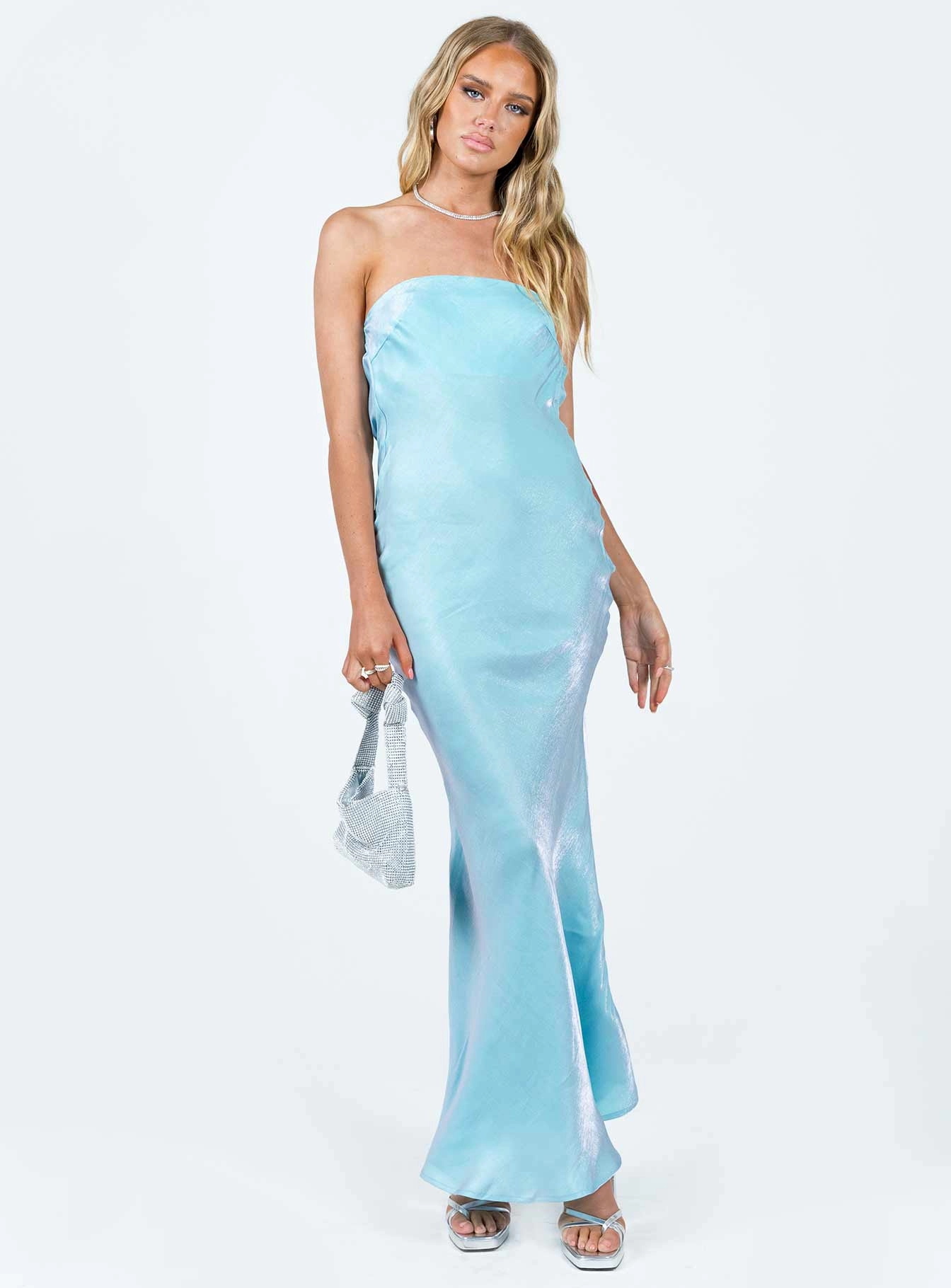 Haley Maxi Dress Blue Trendy Everyday Soft Comfort
