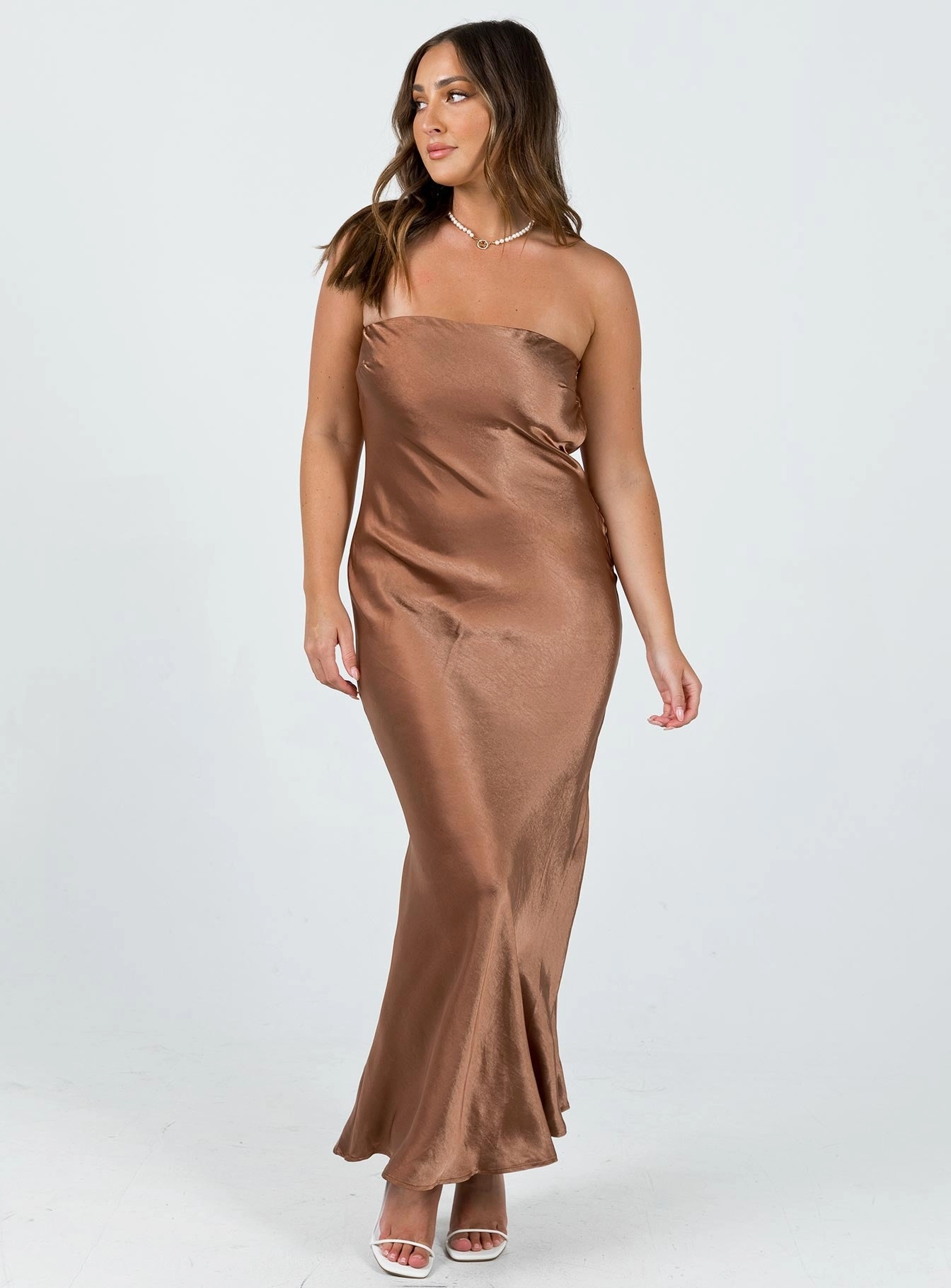 Pure Look Haley Maxi Dress Brown