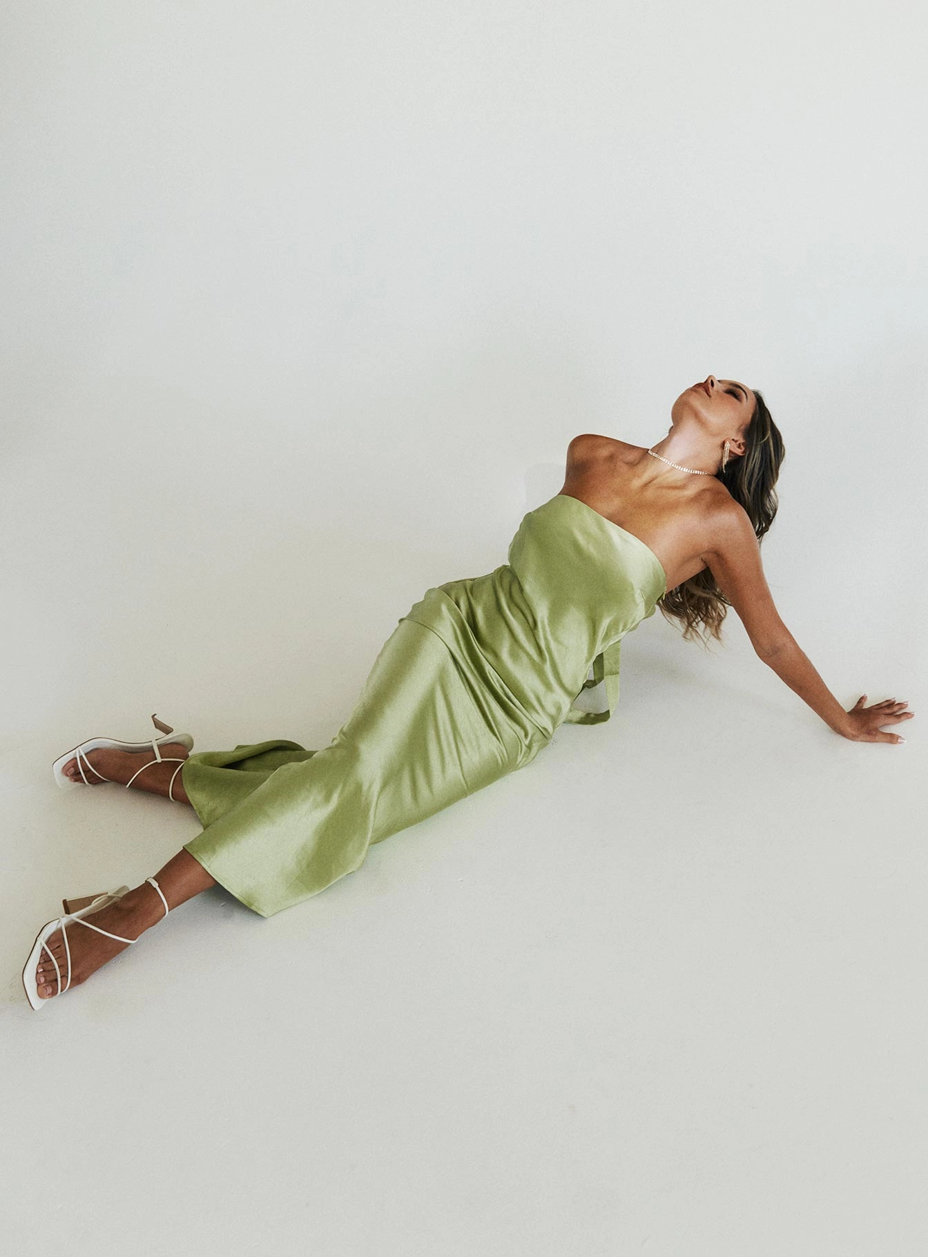 Haley Maxi Dress Green Comfort Fit Casual Vibes